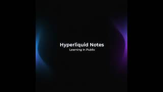 Starting a Hyperliquid Learning Diary (No Hype, Just Notes)