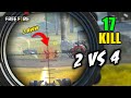 Smart 2 AWM OverPower Duo vs Squad Gameplay - Garena Free Fire