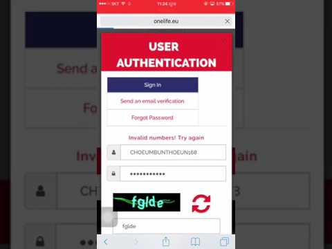 How to login account Onelife