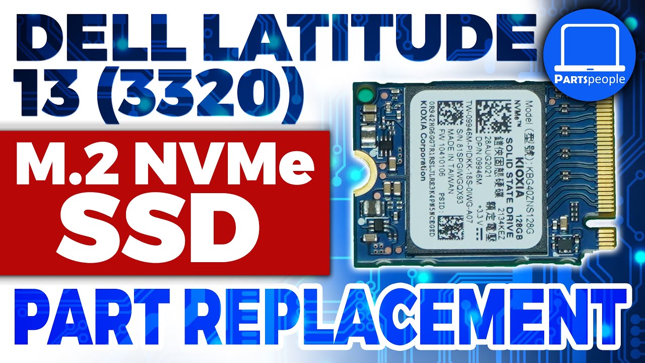 Dell Latitude 13 (3320) How-To Install & Replace M.2 NVMe SSD | Repair