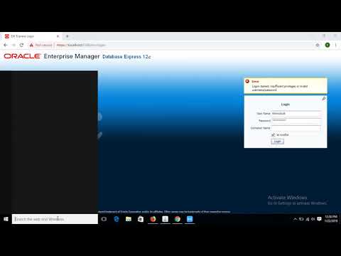 Run oracle enterprise manager from the browser