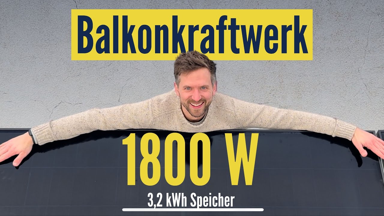 Balkonkraftwerk mit 3,2 kWh Speicher: Anker SOLIX All New Solarbank Dual – auf YouTube ansehen