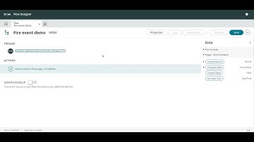 How to fire an event via Flow Designer? | ServiceNow