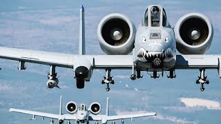 A-10 WARTHOG Public Motorway Action - Thunderbolts Landing On a Road!