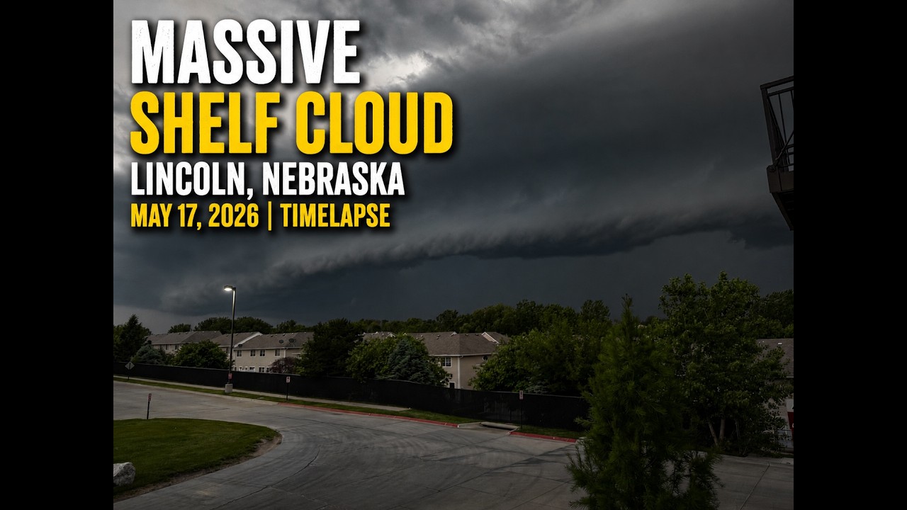 Massive Shelf Cloud Over Lincoln, Nebraska | Severe Storm Timelapse ...