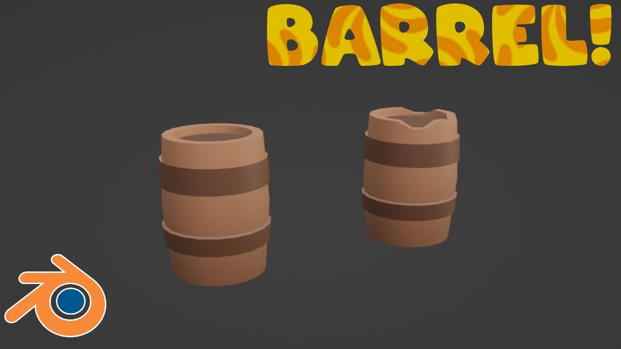 How To Make A Barrel In Blender YouTube