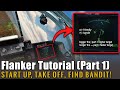 DCS World Flanker Tutorial: Su-27 J-11 Su-33 start-up taxi take-off weapons radar datalink & rwr