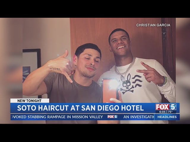 Local Barber Gives Juan Soto First Haircut After San Diego Padres Deal 