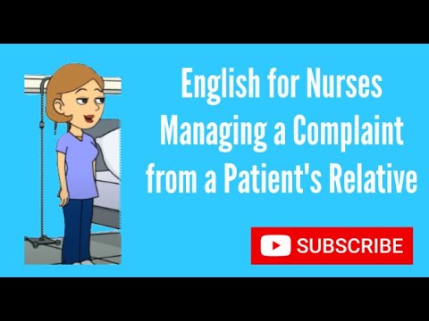 English for Nurses: Complaints Management