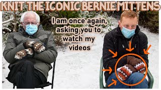 How to knit the Bernie Mittens [FREE PATTERN] Bernie Sanders Inauguration Mittens