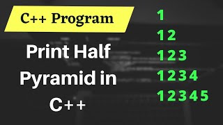 Print Half Pyramid using number in C++ #PrintPyramid #C++ #short #programming