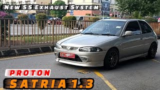 New Full SS Exhaust System | PROTON SATRIA 1.3