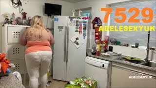 BBW ADELESEXYUK BACK HOME PUTTING THE SHOPPING AWAY IN HER SUMMER OUTFIT 7529