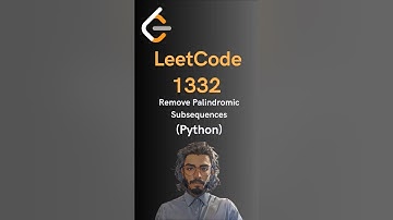 LeetCode#1332 Remove Palindromic Subsequences - Python