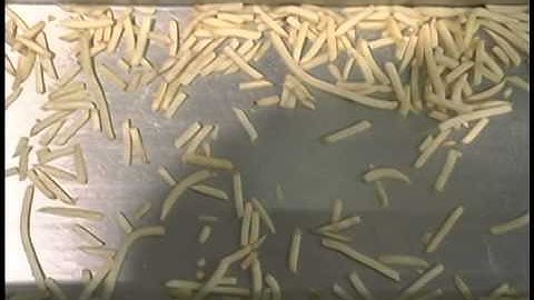 Frozen Potato Strips 3-way Sorting on Manta® 2000 Laser / Camera Sorter