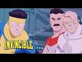 The Viltrumites Ambush Invincible, Allen, Omni Man, Tech Jacket &amp; Oliver ｜ Invincible Season 4