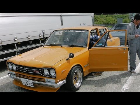アゴタンレーシング広島帰り道 旧車L型箱スカTE27ハコスカ