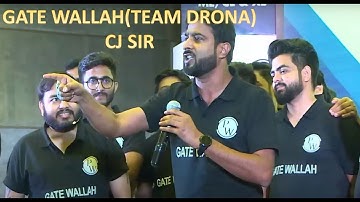 Final word of GATE WALLAH EVENT(CJ SIR MOTIVATION)