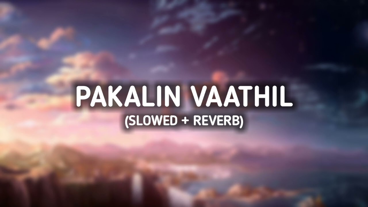 Pakalin Vaathil  Parava  Slowed  Reverb  Malayalam Song  Lofi