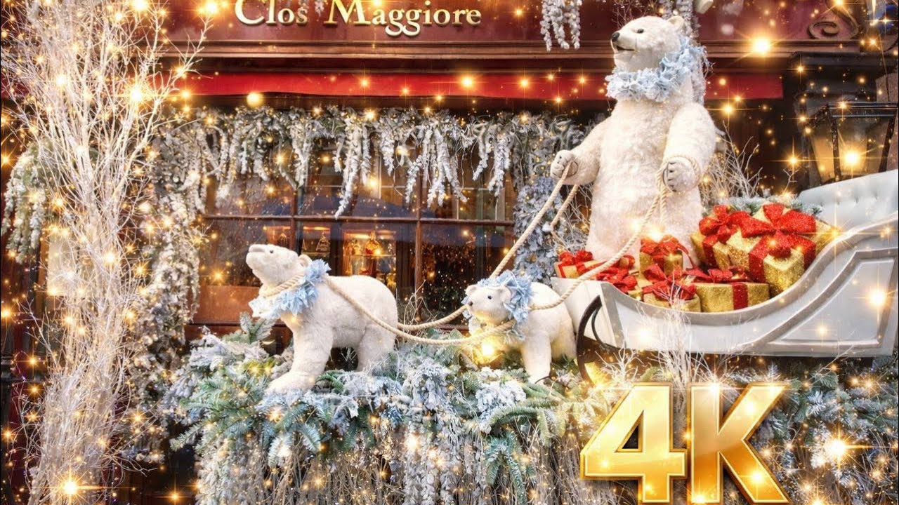 London Christmas Walk 4K HDR 🎄✨ | Covent Garden to All Souls | Festive West End Streets