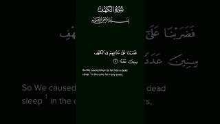 surah kahf ayat (11-13) most beautiful recitation #share #quran #shorts #surah#peace #quranforpeace