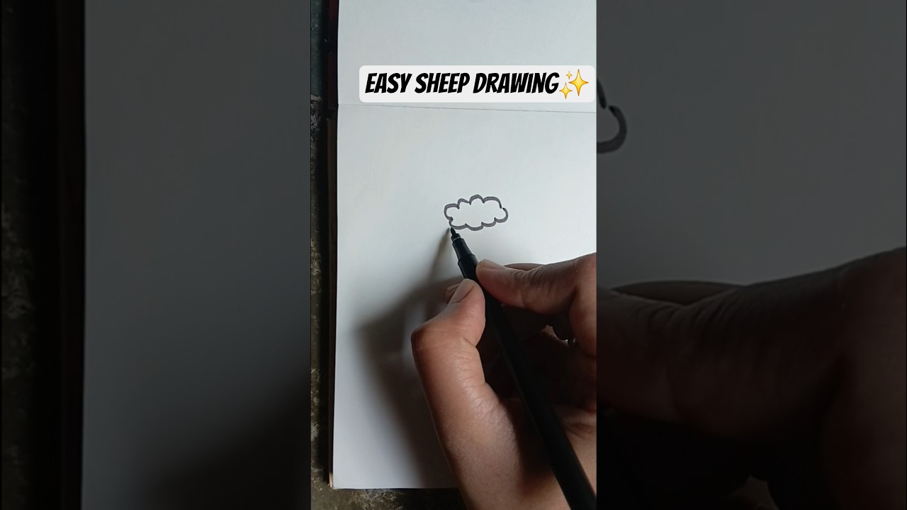 Cute Baby Sheep Drawing 🐑 | Easy Step by Step 