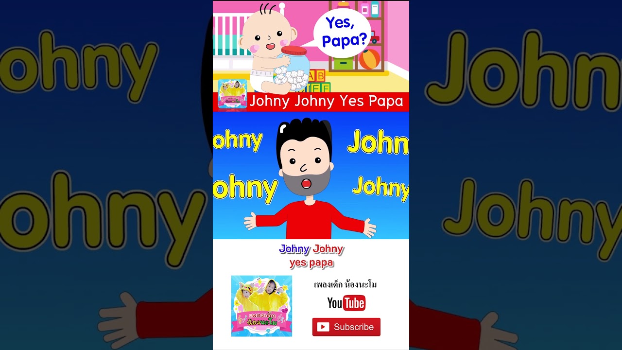 Johny Johny yes papa #kidssong