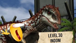Level 30 indominus rex finally! #jurassicworld #jurassicworldthegame #ludia 
