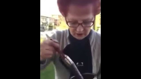 Nonna veneta se la prenda con i ragazzi vandali