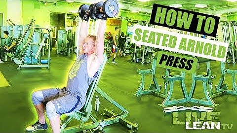 How To Do A SEATED ARNOLD PRESS | Exercise Demonstration Video and Guide