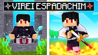 P3DRU TREINOU e virou um ESPADACHIM no Minecraft