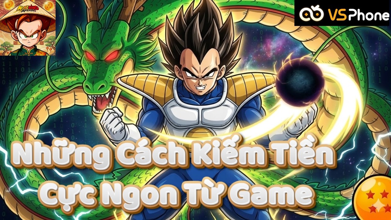 VSPhone 24/7 AFK Những Cách Kiếm Tiền Từ Game | Ngọc Rồng Awaken