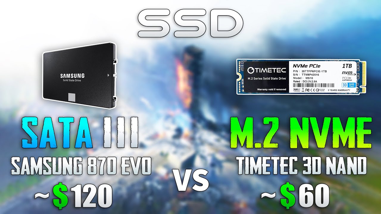 Perle orm Tegne Cheapest SSD M.2 NVME vs Expensive SSD SATA III - YouTube