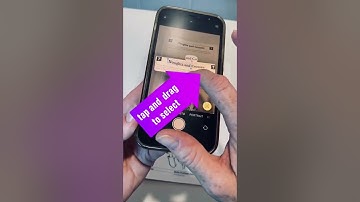 Reading text aloud using the iPhone camera text scanning feature