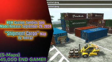 WAW Custom Zombies Solo▐ "Shipment Cargo" Map Completed