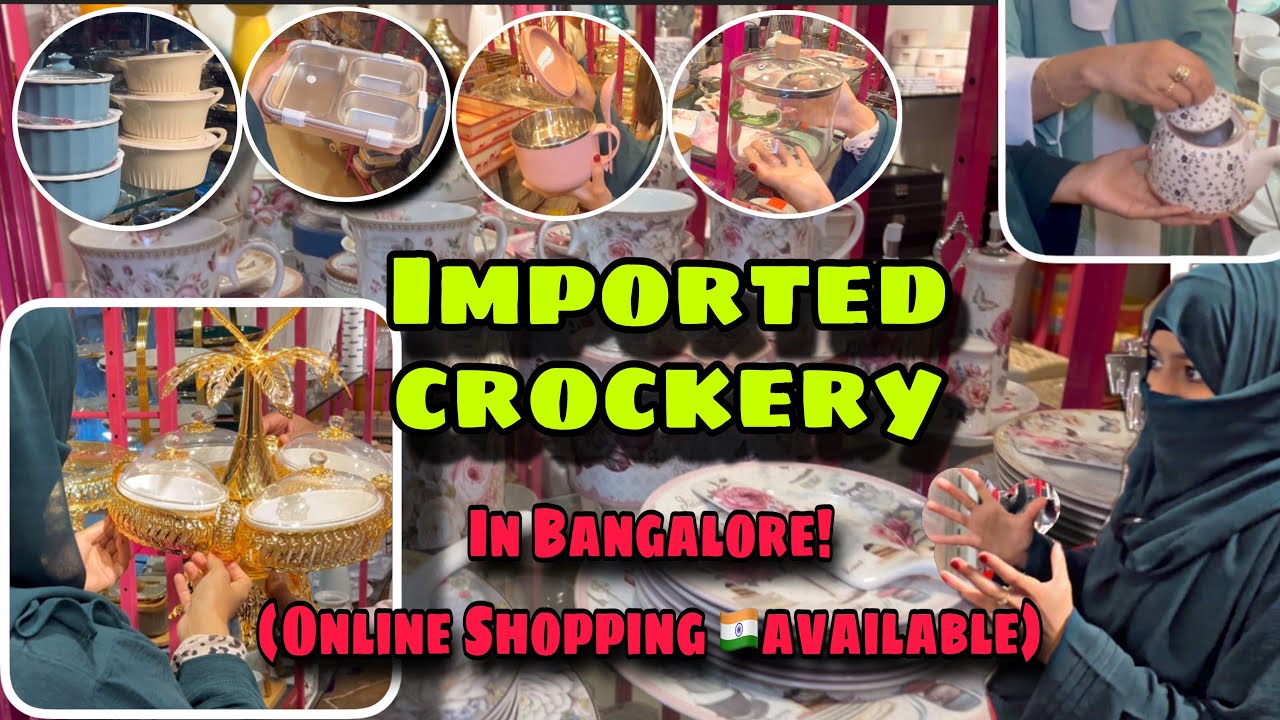 Imported Luxury Crockery store Bangalore|| Shipping all over 🇮🇳|| Explore Olvin Homes store