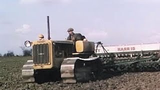 Tractors Working On The Farm: Power On The Land  1943 CharlieDeanArchives / Archival Footage
