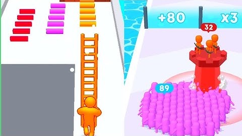 Gameplay Giant Rush 3D Vs Food Run 3D😚😛😝🎃😘New Max Update Mobile Gameplay WE21