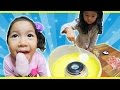 ●普段遊び●HIMAWARI飴で綿菓子作ったよ♡まーちゃん【5歳】おーちゃん【3歳】