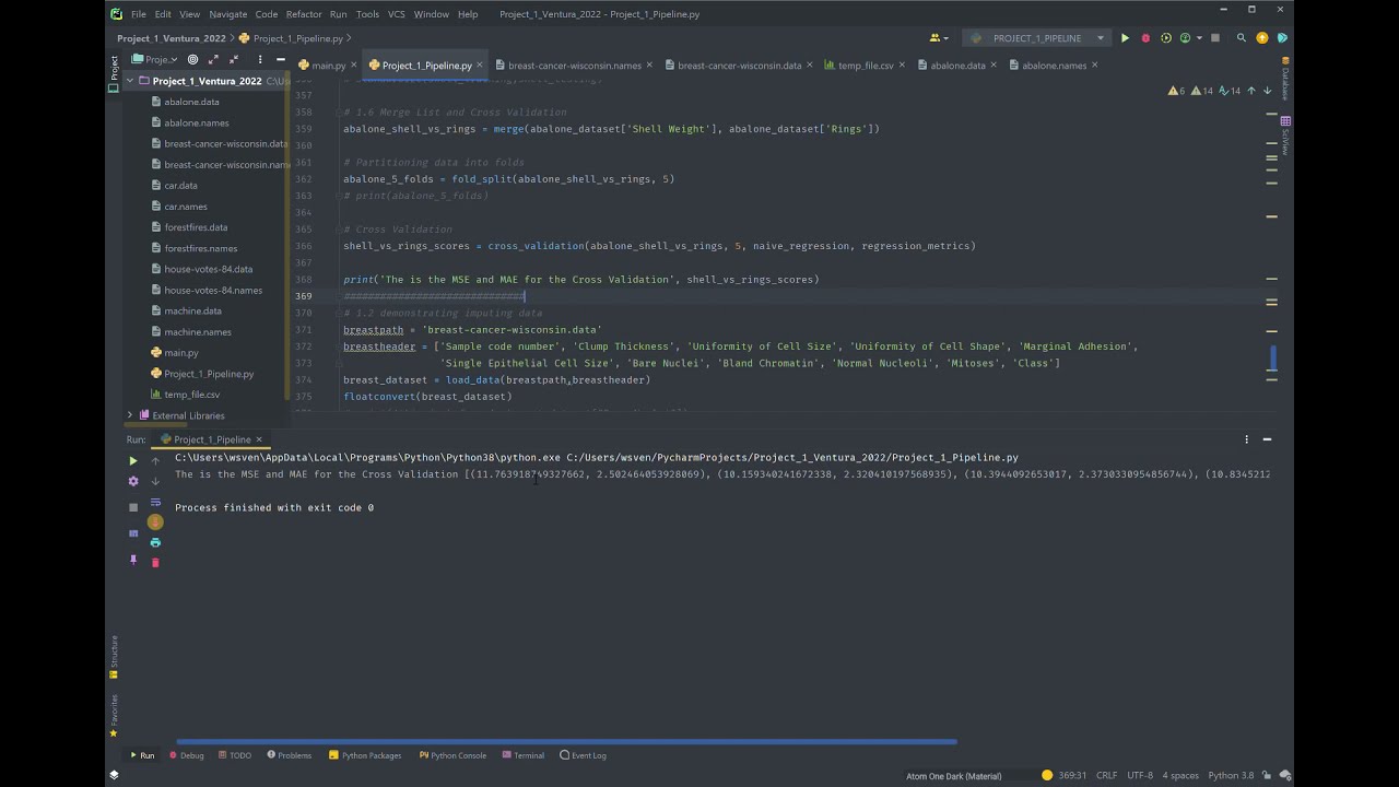Project 1 Demonstration Ventura