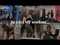 Making my boyfriend train like me 💅 | gym vlog
