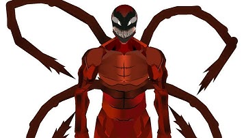 stick nodes venom 2: let there be carnage. carnage front view transformation animation.