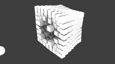 Cube particle explode