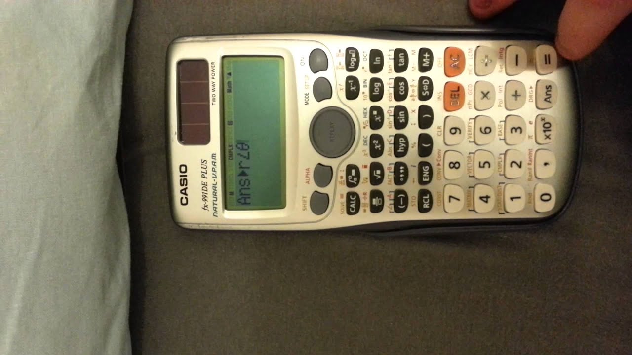 Casio Komplex Rechnen Youtube