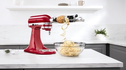 Spiralizer for mixer to peel, core and slice - KitchenAid