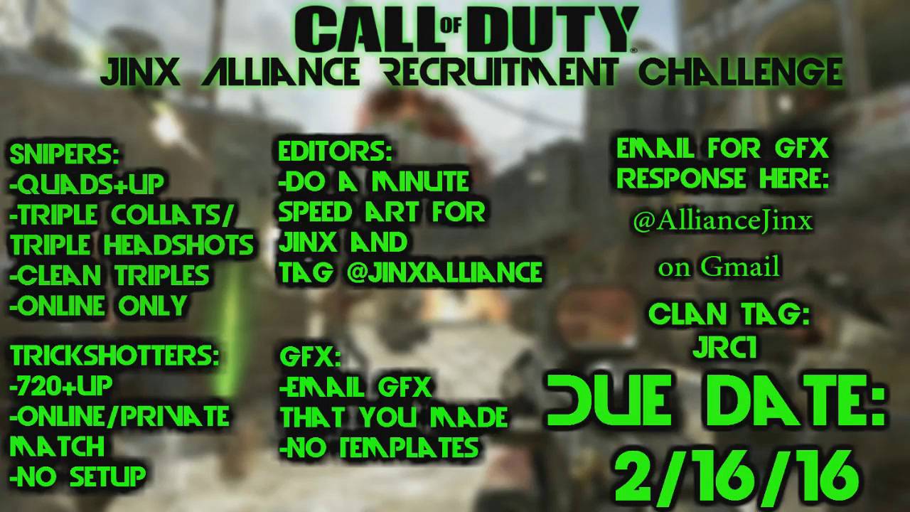 Jinx Recruitment Challenge (Over)