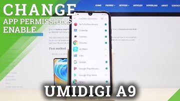 App Permissions List - UMIDIGI A9 & Manage Apps Customizations