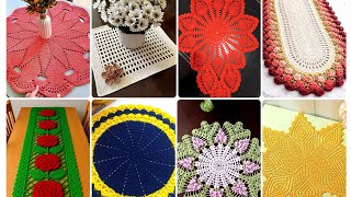 Hermoso camino de mesa y manteles individuales de ganchillo // Nuevos diseños y patrones únicos h... Hermoso camino de mesa y manteles individuales de ganchillo // Nuevos diseños y patrones únicos h...