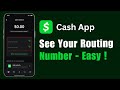 How to See Your Routing Number on Cash App !