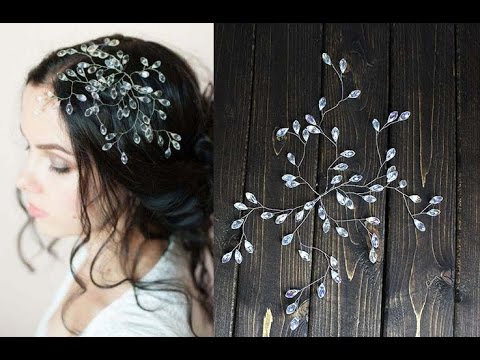 Easy Diy Headpiece For Prom Wedding Bridal Hair Pin Headband Youtube